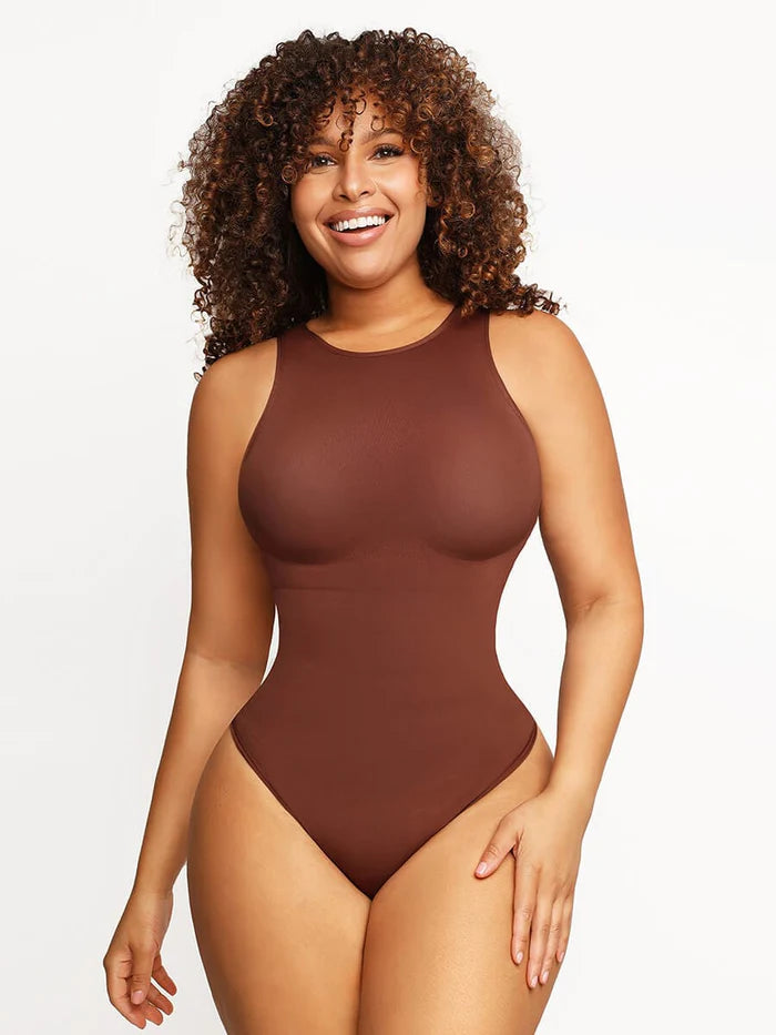 Seamless Second Skin Feel (Outer Crew) Thong Design Bodysuit 🌿 Eco-friendly