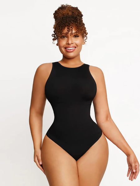 Seamless Second Skin Feel (Outer Crew) Thong Design Bodysuit 🌿 Eco-friendly