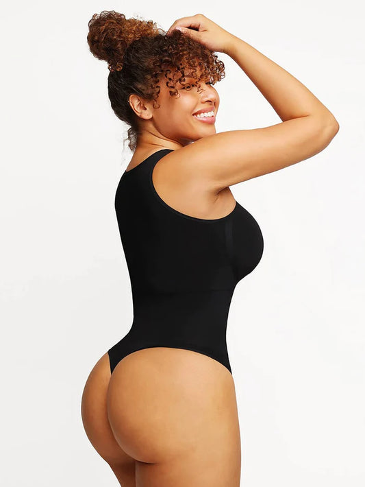Seamless Second Skin Feel (Outer Crew) Thong Design Bodysuit 🌿 Eco-friendly