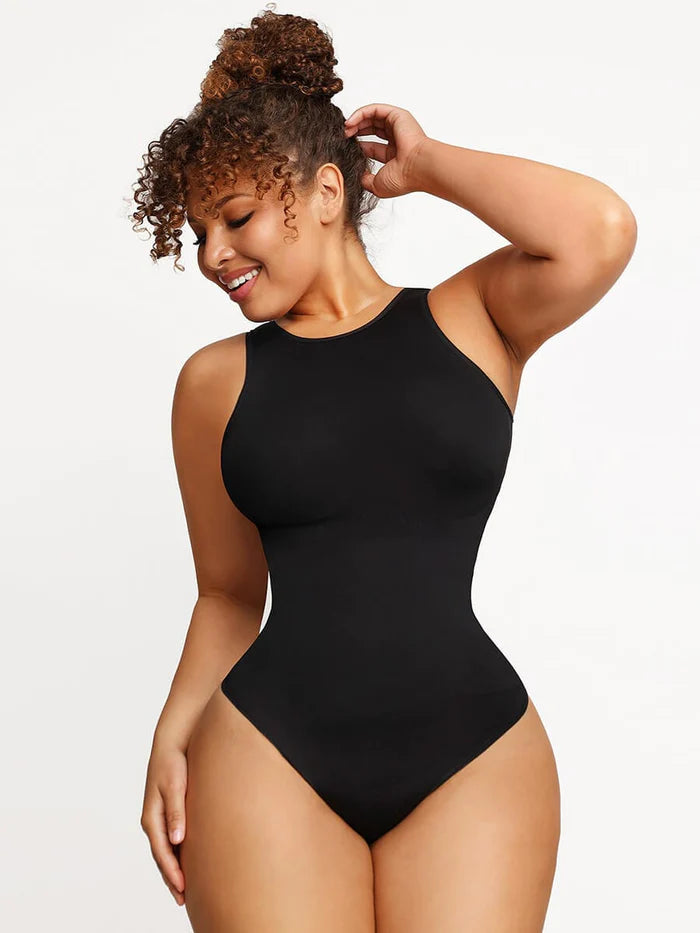 Seamless Second Skin Feel (Outer Crew) Thong Design Bodysuit 🌿 Eco-friendly