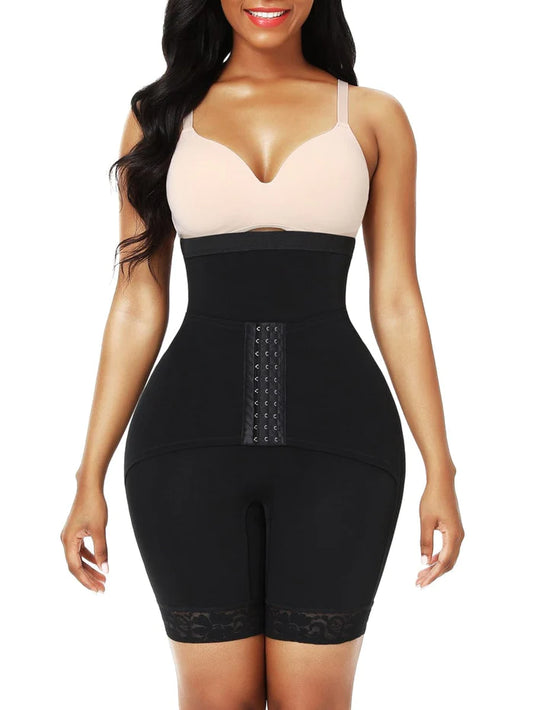 The Tummy Trimmer Shaper Shorts with Added Tummy Support Belt Attachment